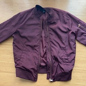 🔆Forever 21 Maroon Bomber Jacket🔆